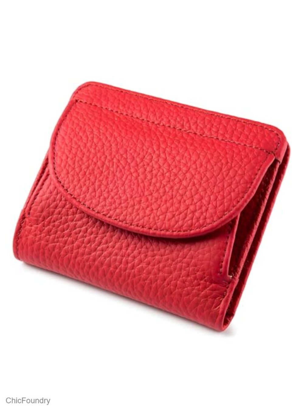 Genuine Leather Bifold Wallet RFID Blocking Slim 7 Card Holder for Women